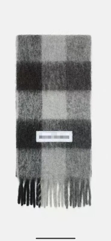 Acne Studios Scarf — New-Black and Gray colorway — USFans Spreadsheet photo