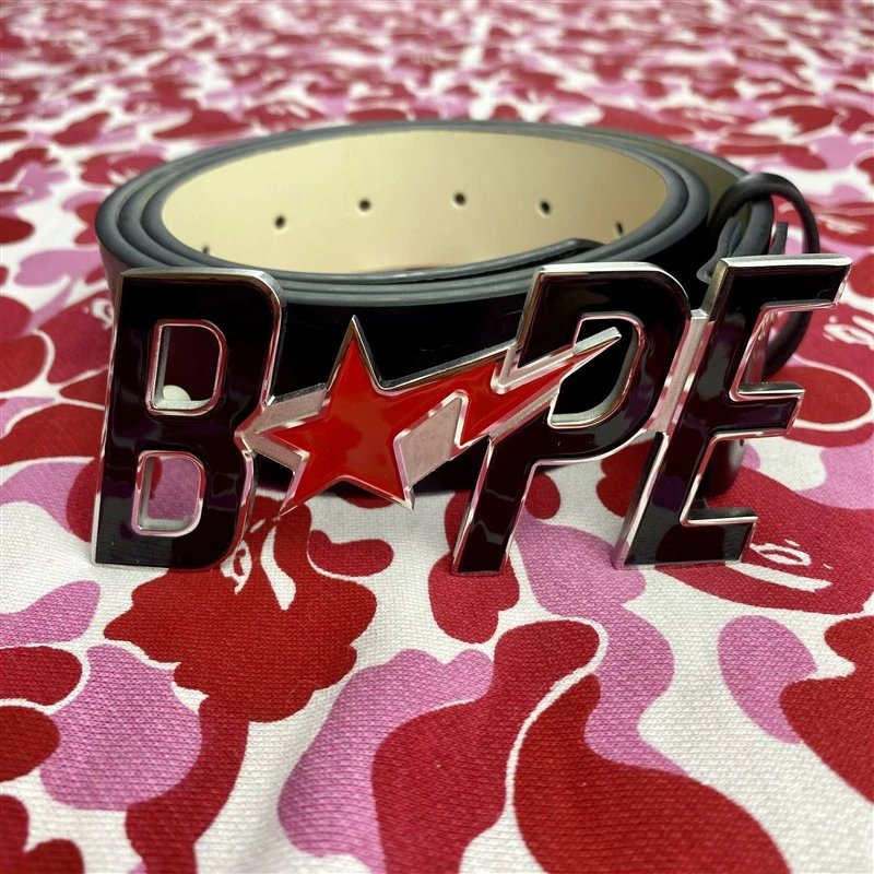 Bape Belt — Black and red colorway — USFans Spreadsheet photo