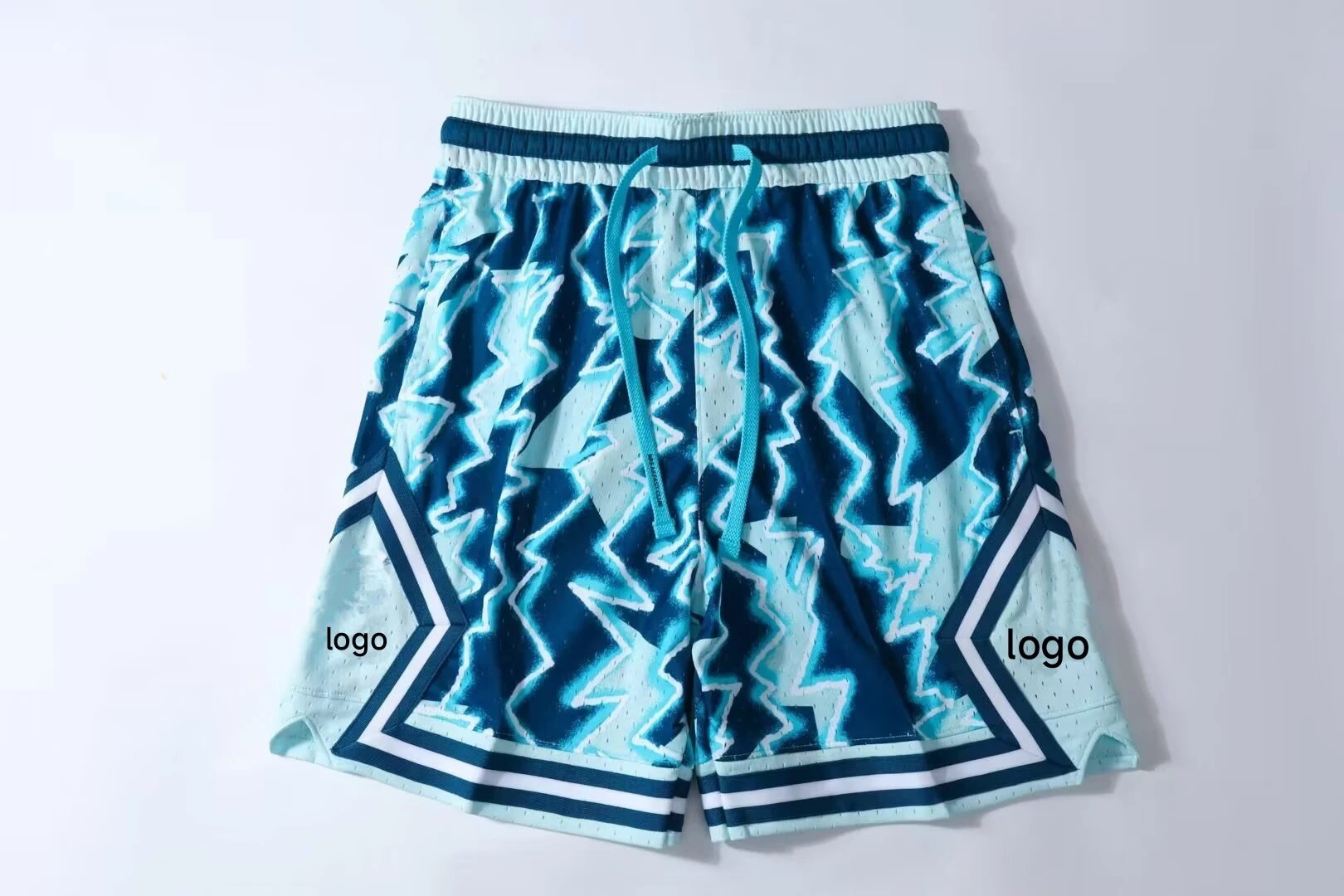 Jordan Shorts (Snake-Skin) — No. 10 Tie-dye Blue colorway — USFans Spreadsheet photo