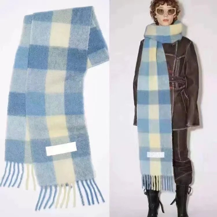 Acne Studios Scarf — Water blue colorway — USFans Spreadsheet photo
