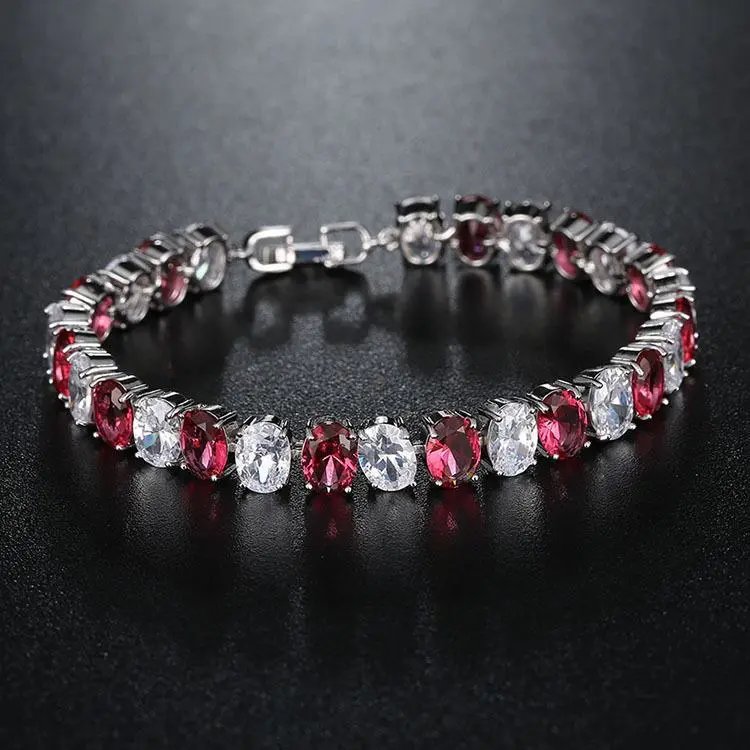 Random Bracelet — KSB00068 Platinum with Red Diamonds colorway — USFans Spreadsheet photo