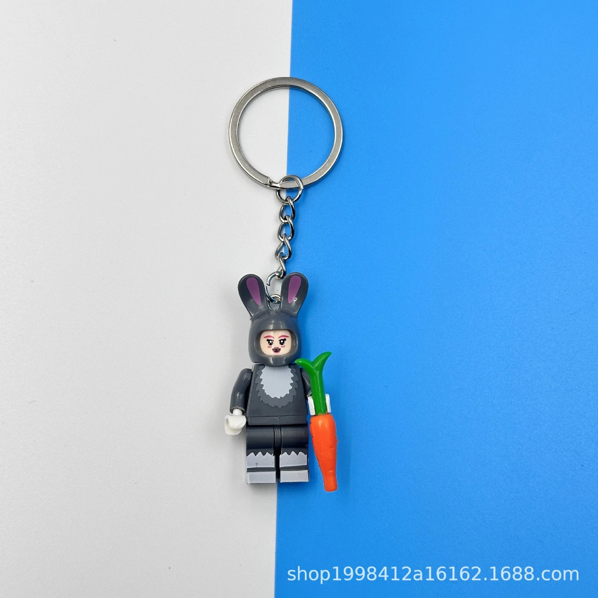 Lego Keychain Pendants — radish rabbit colorway — USFans Spreadsheet photo