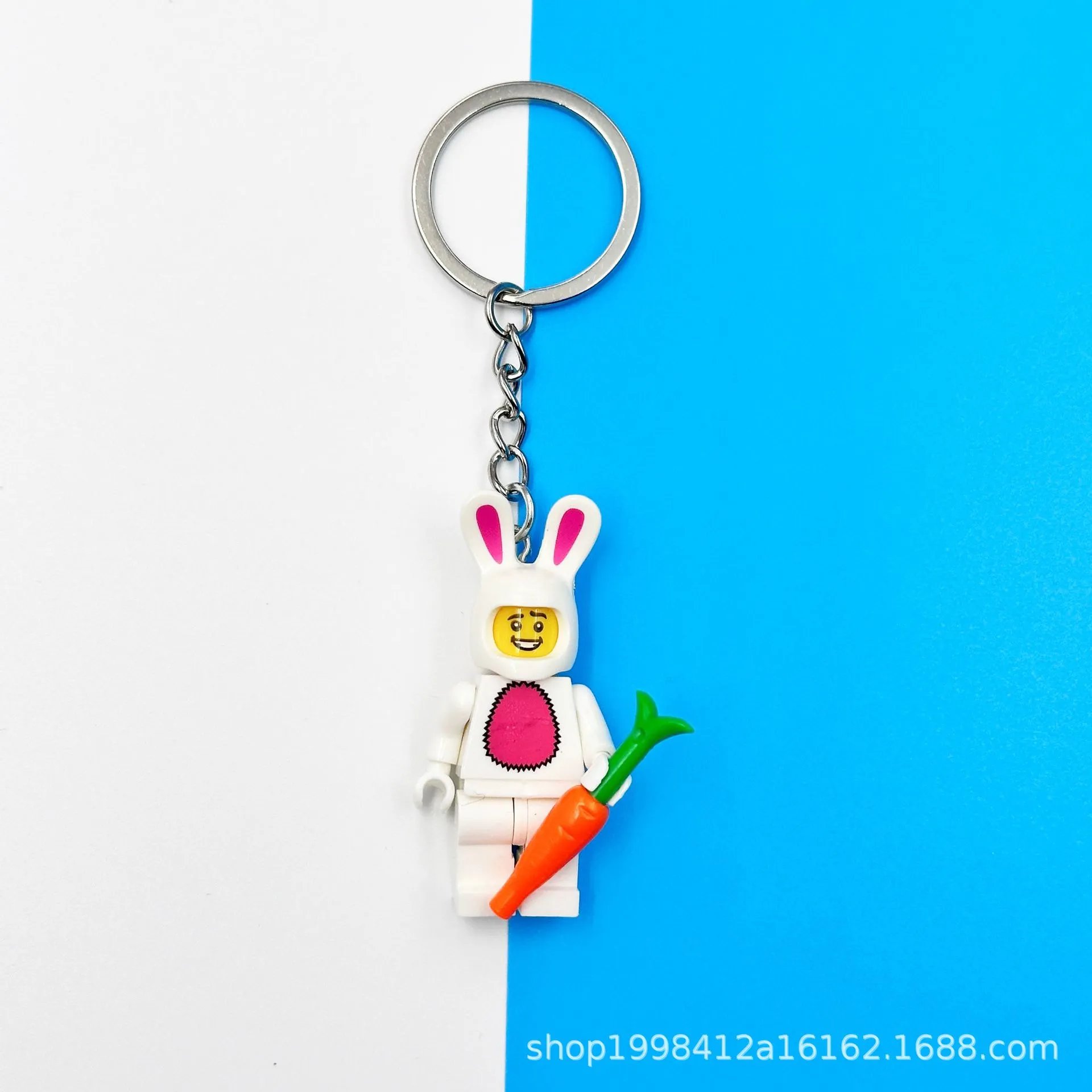Lego Keychain Pendants — radish rabbit colorway — USFans Spreadsheet photo