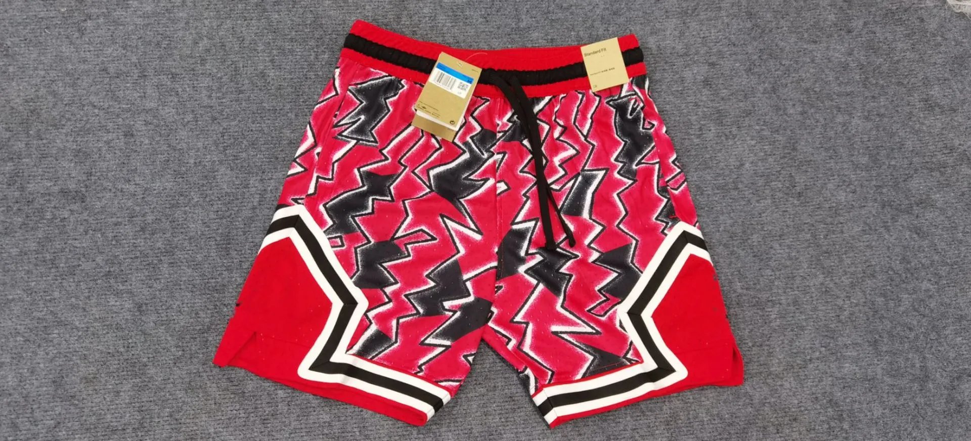 Jordan Shorts (Snake-Skin) — No. 10 Tie-dye Red colorway — USFans Spreadsheet photo