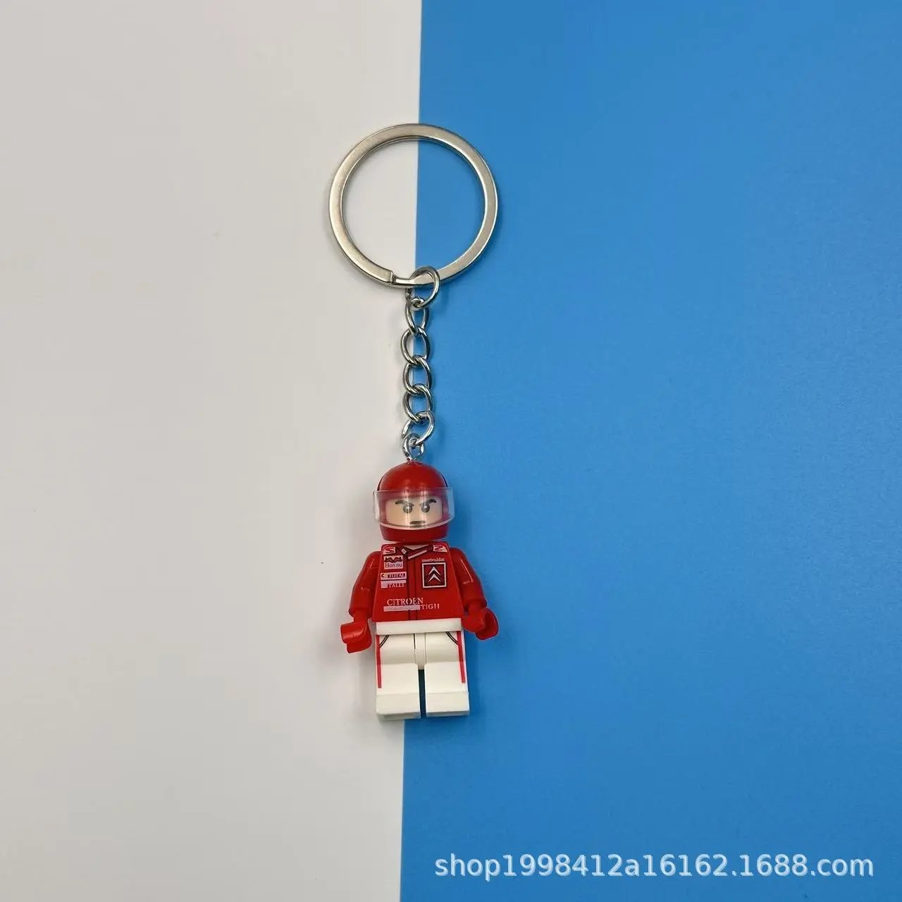 Lego Keychain Pendants — Racing driver L 2 colorway — USFans Spreadsheet photo