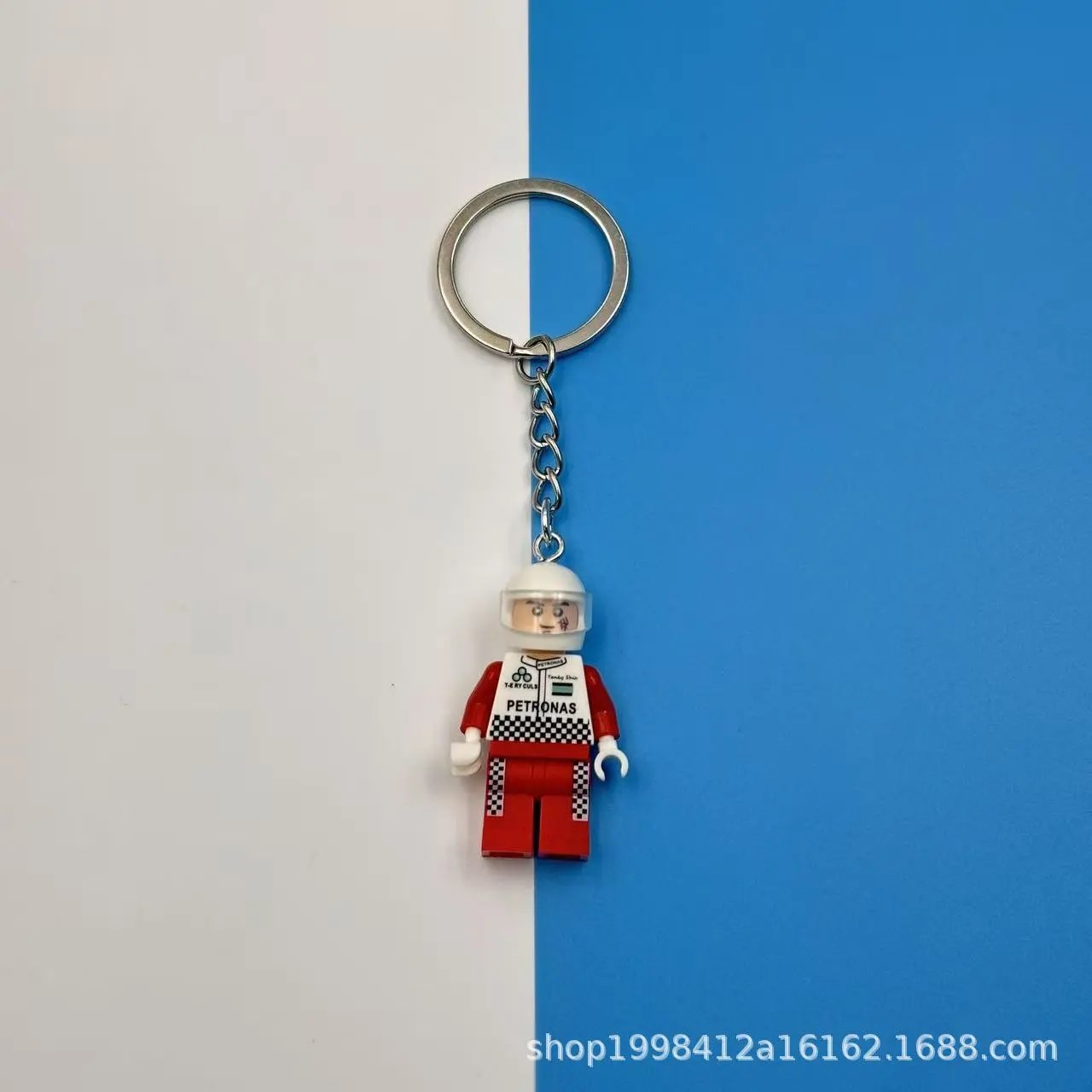 Lego Keychain Pendants — Racing driver L 8 colorway — USFans Spreadsheet photo