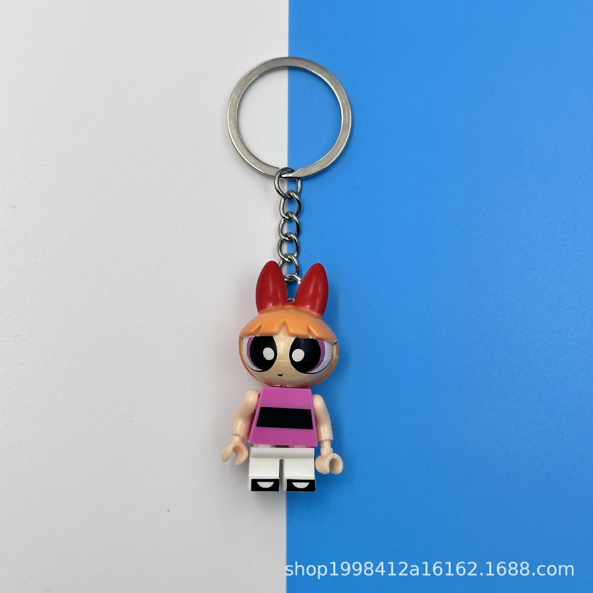 Lego Keychain Pendants — The Powerpuff Girls Blossom colorway — USFans Spreadsheet photo