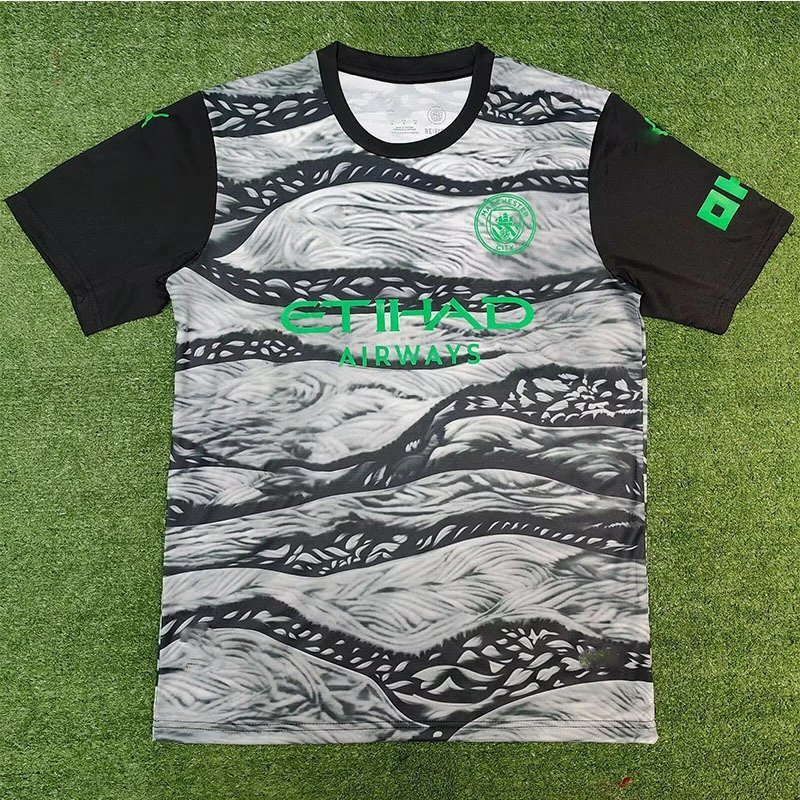 Legia Warszawa 24/25 Home Jersey — Manchester City black-and-gray concept version colorway — USFans Spreadsheet photo