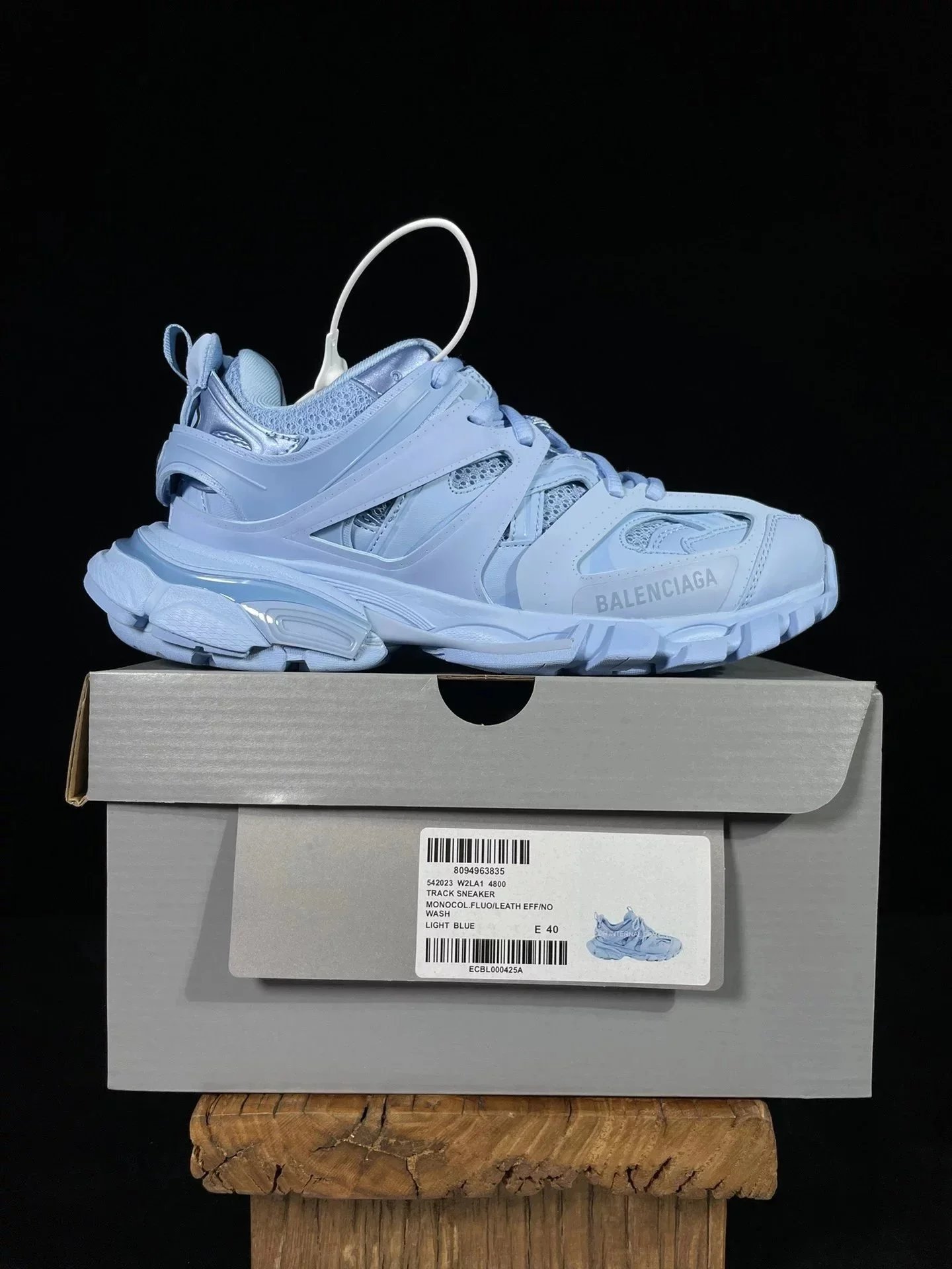 Balenciaga Track Sneakers — Three generations of light blue 14800 colorway — USFans Spreadsheet photo