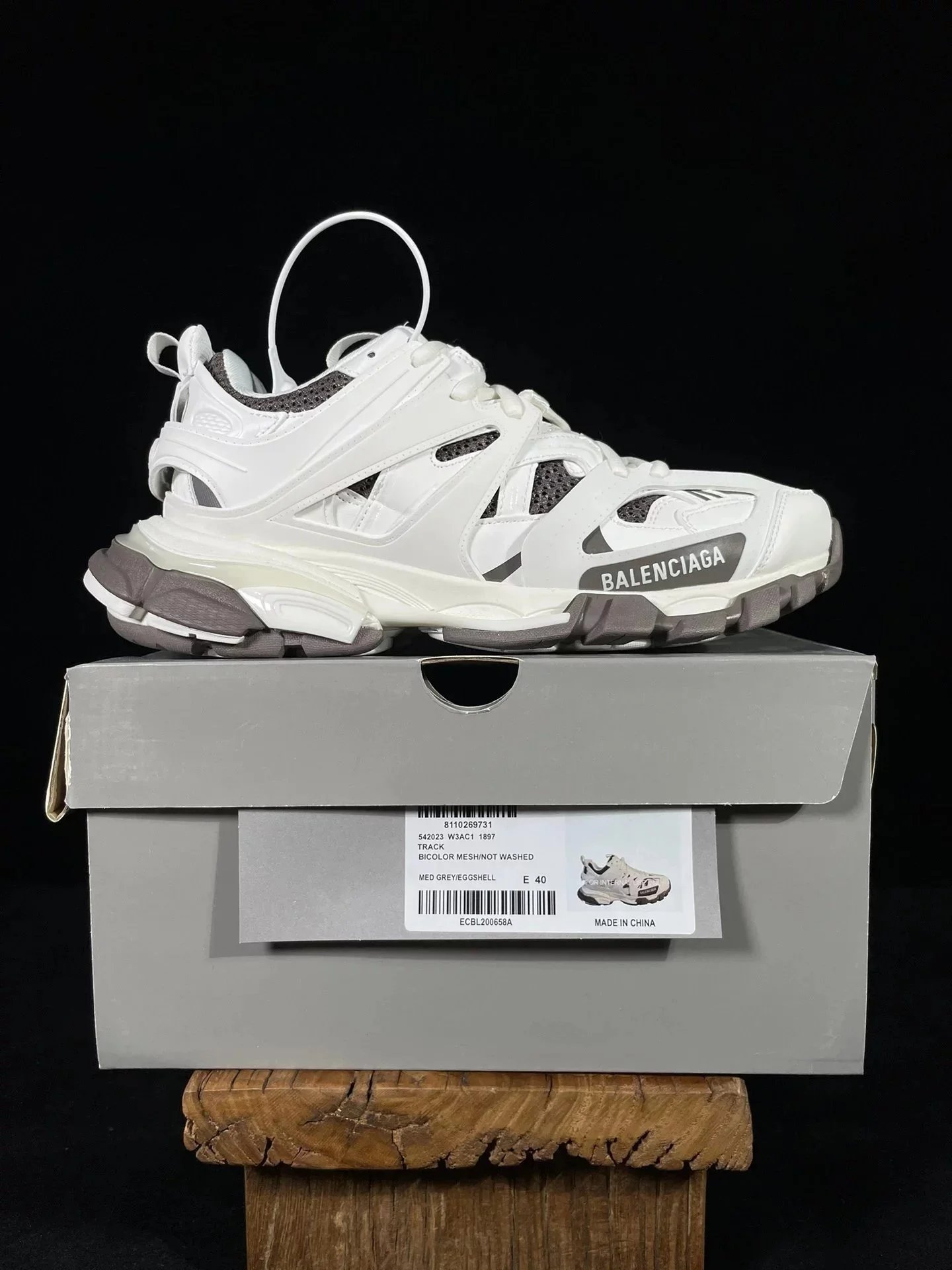 Balenciaga Track Sneakers — Three generations of white brown 11897 colorway — USFans Spreadsheet photo
