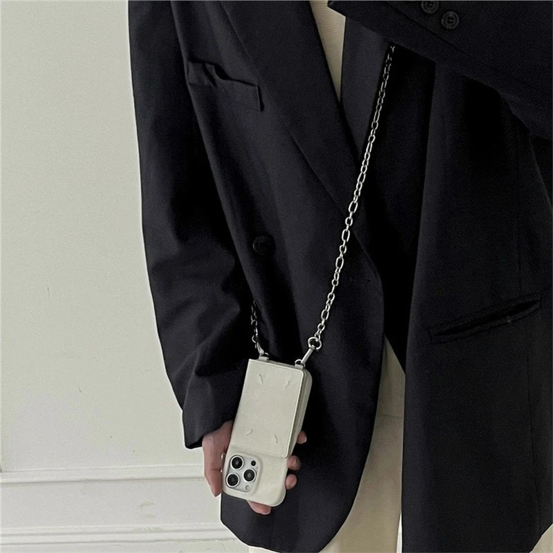 Maison Margiela Phone Case — Hand-stitched card slung-white colorway — USFans Spreadsheet photo