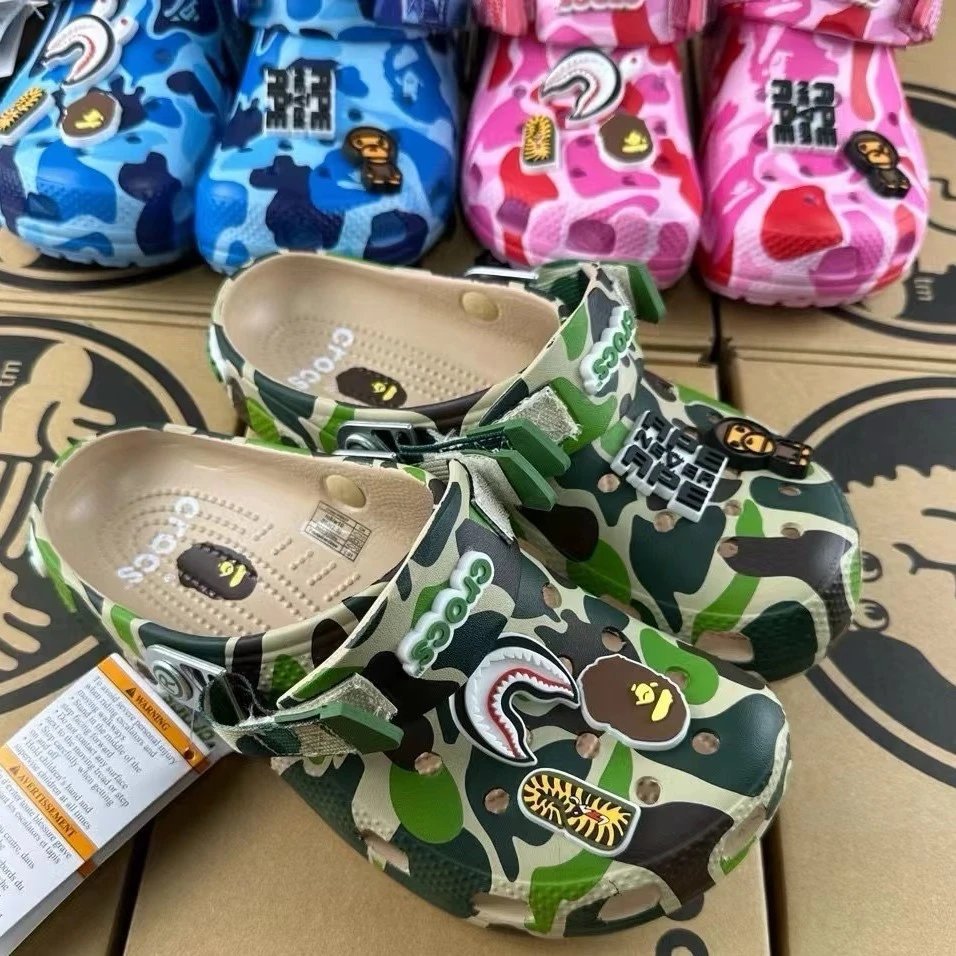 Crocs x Bape Shoes — army green colorway — USFans Spreadsheet photo