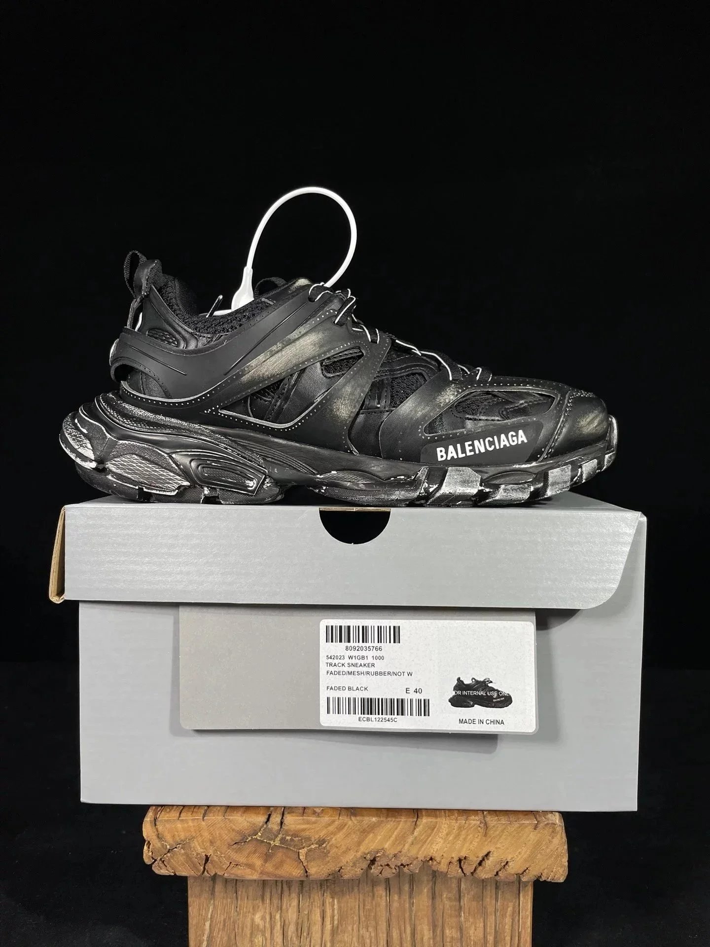 Balenciaga Track Sneakers — Three generations of old black B11000 colorway — USFans Spreadsheet photo