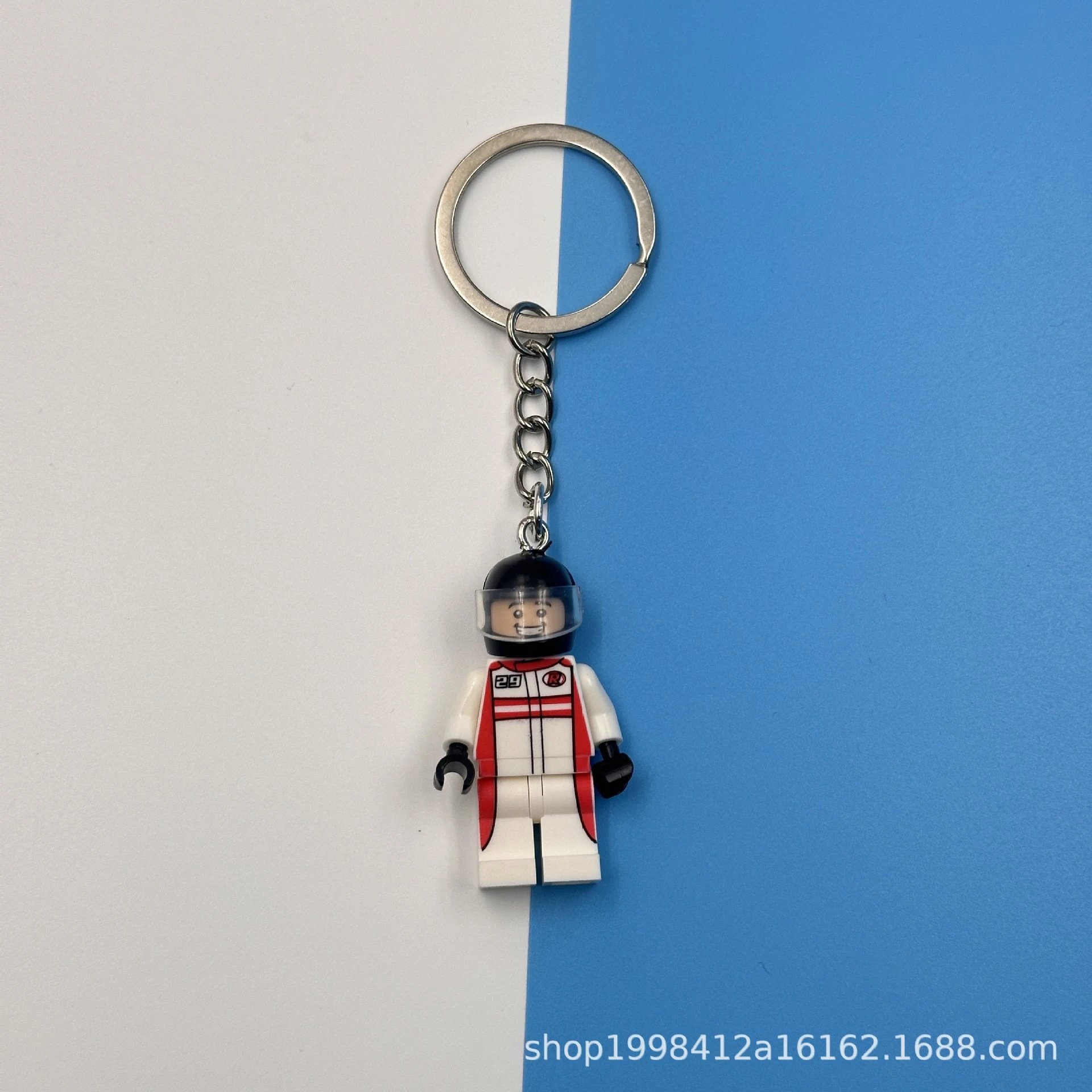 Lego Keychain Pendants — Racing driver L 5 colorway — USFans Spreadsheet photo