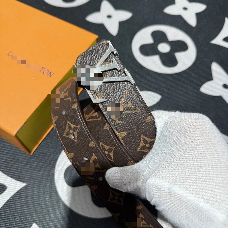 Cheap Budget LV Belt — Coffee flower silver buckle [no gift box】 colorway — USFans Spreadsheet photo