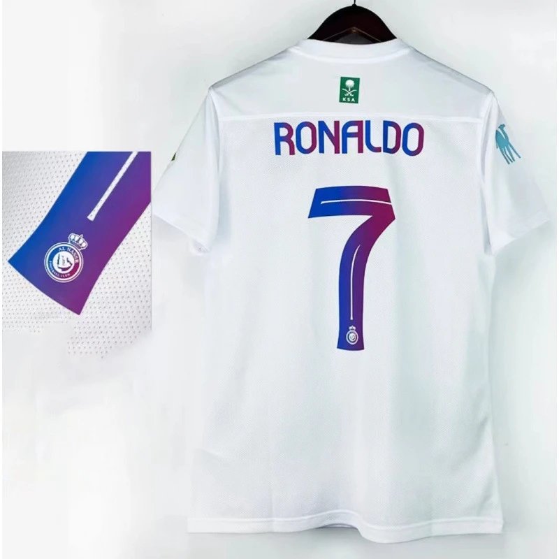 Al-Nassr CR7 Signature Jersey — Two-guest fan version No. 7 armband colorway — USFans Spreadsheet photo