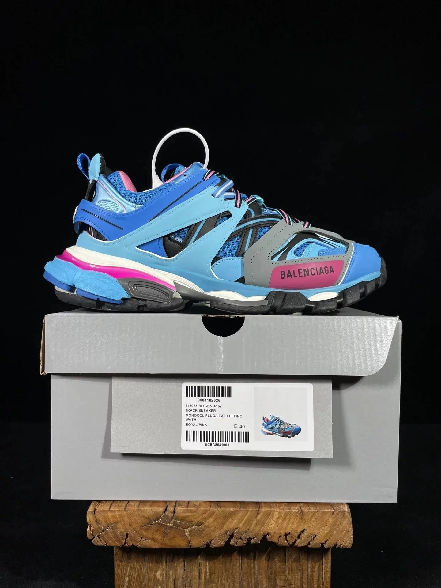 Balenciaga Track Sneakers — Three generations of sapphire blue 54162 colorway — USFans Spreadsheet photo