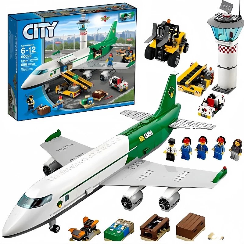 City High-Speed Passenger Train — 61003-Large cargo airport flights-approx.1.5 KG colorway — USFans Spreadsheet photo