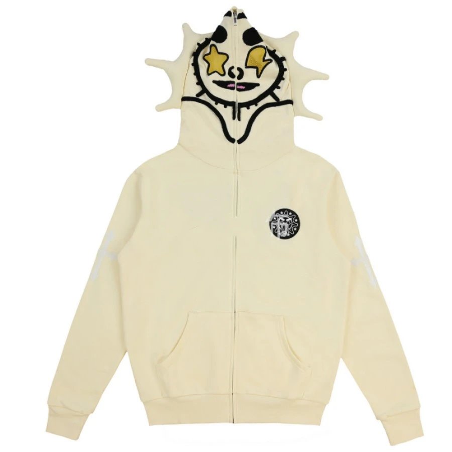 Glo Full Zip-Up Hoodie — LL 9 Polyester printing is not pure cotton colorway — USFans Spreadsheet photo