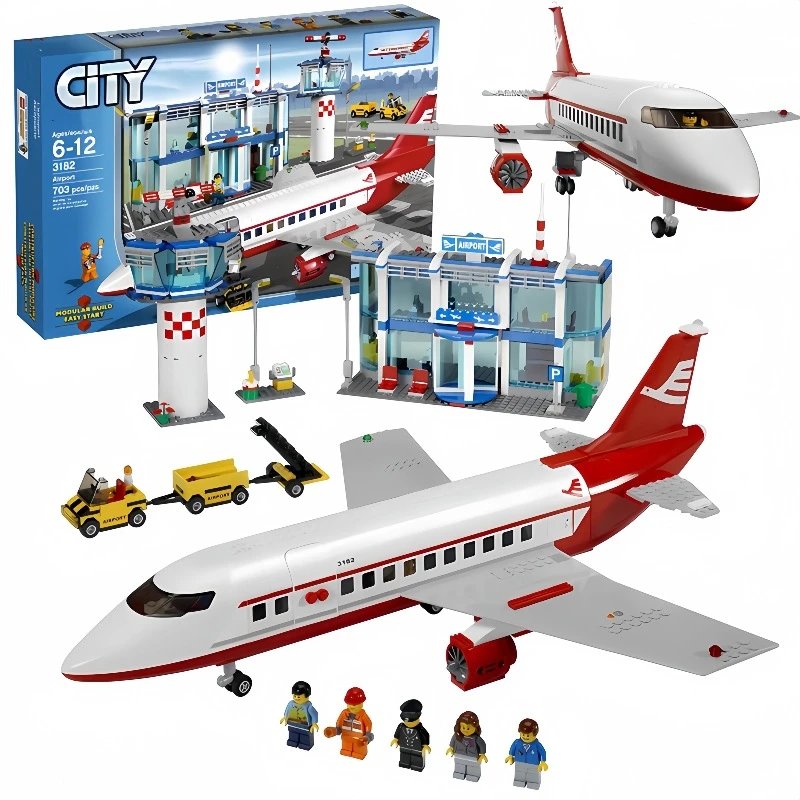 City High-Speed Passenger Train — 61004-Civil airport terminal ground passenger aircraft-about.1.8 KG colorway — USFans Spreadsheet photo