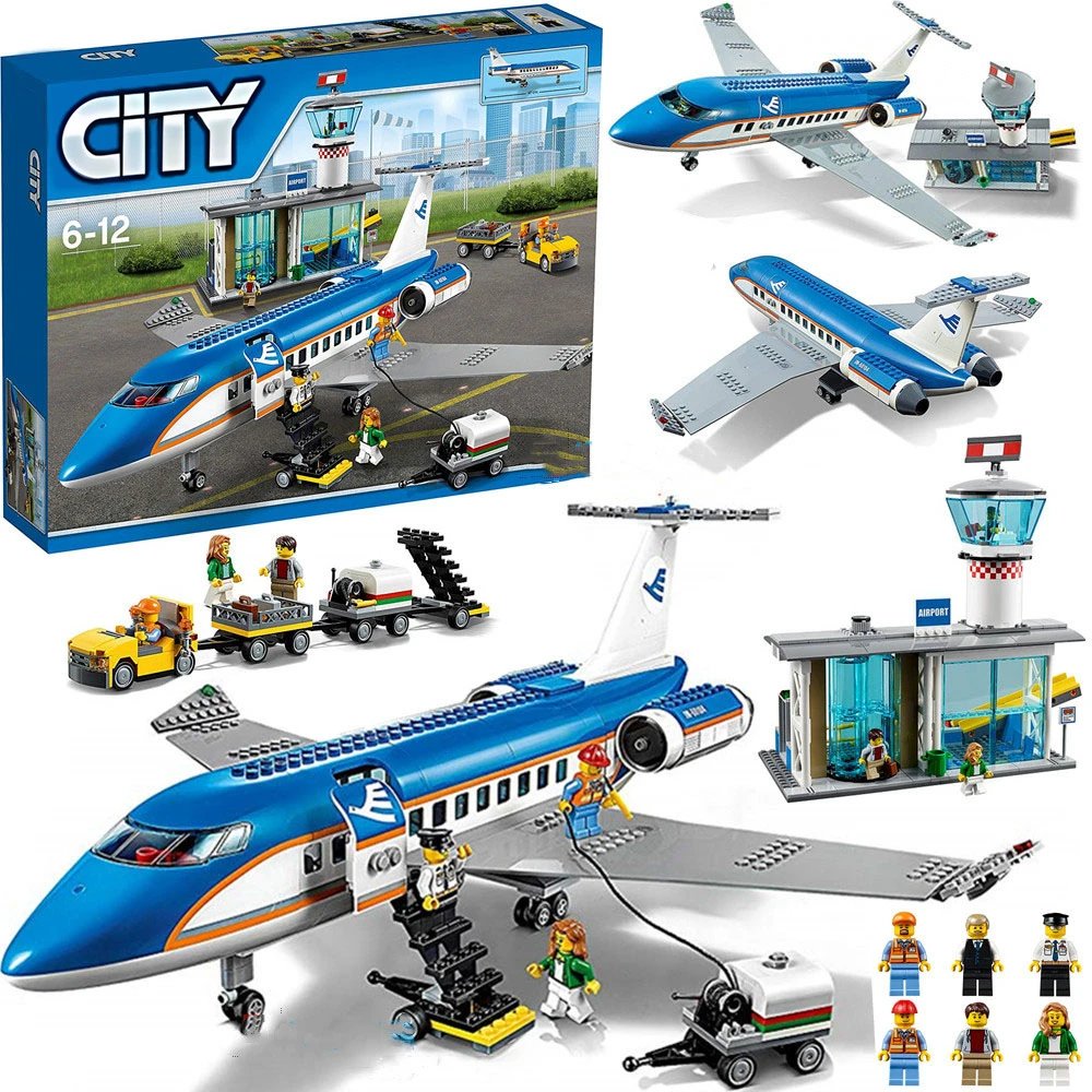 City High-Speed Passenger Train — 61002-Airport terminal aircraft-approx.1.5 KG colorway — USFans Spreadsheet photo