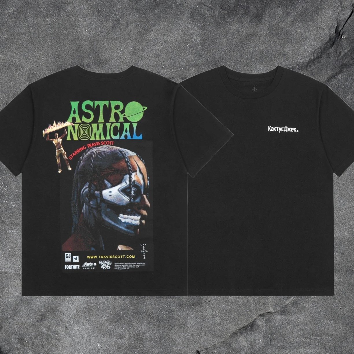 Travis Scott Utopia T-Shirt — Black 3142 colorway — USFans Spreadsheet photo