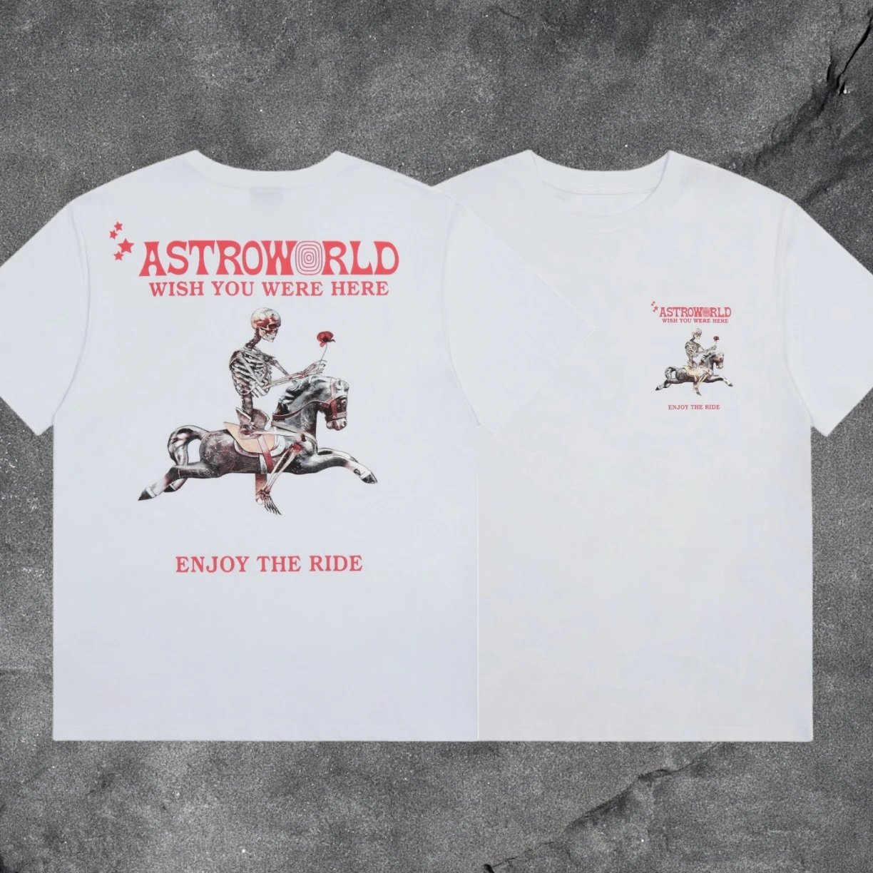 Travis Scott Utopia T-Shirt — White 3143 colorway — USFans Spreadsheet photo