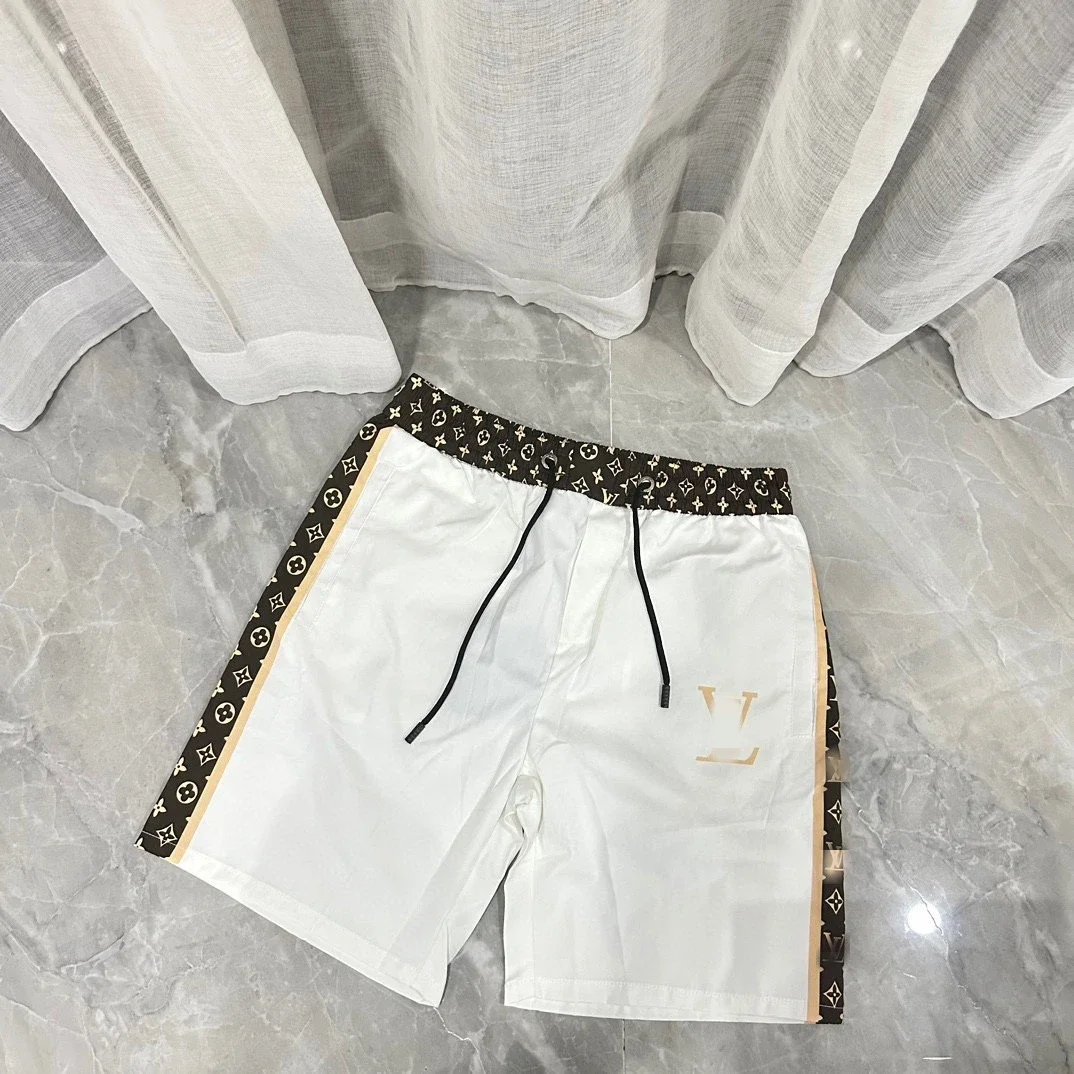 LV (Louis Vuitton) Beach Shorts with Side Monogram Webbing - rep szorty