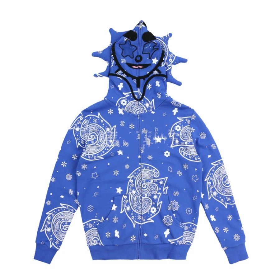 Glo Full Zip-Up Hoodie — LL 7 Polyester printing is not pure cotton colorway — USFans Spreadsheet photo