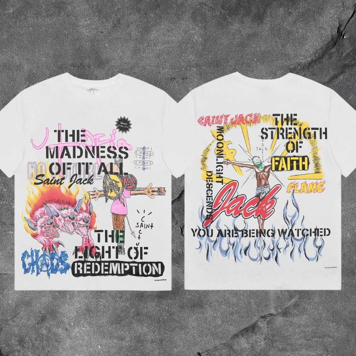 Travis Scott Utopia T-Shirt — White 3204 colorway — USFans Spreadsheet photo