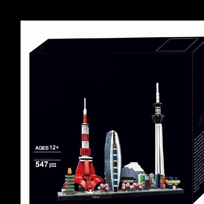 LEGO Pyramid — ✬Tokyo Skyline colorway — USFans Spreadsheet photo