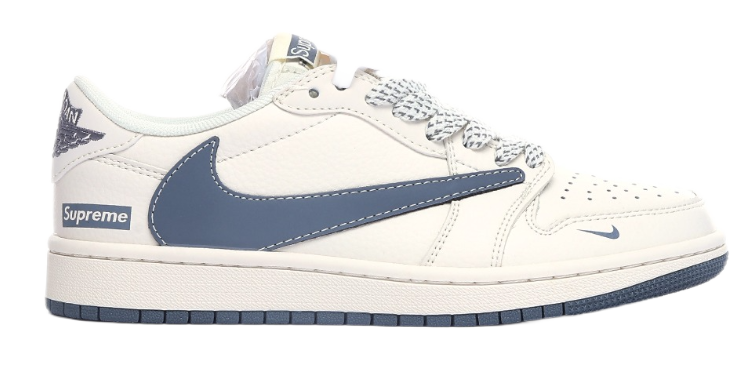 Gucci x Nike Air Jordan 1 Low 'Green' Sneakers - 4