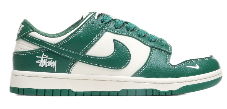 Gucci x Nike Air Jordan 1 Low 'Green' Sneakers - 32
