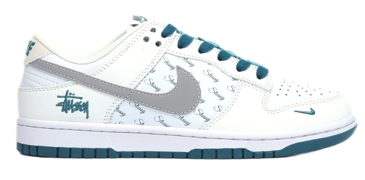 Gucci x Nike Air Jordan 1 Low 'Green' Sneakers - 2