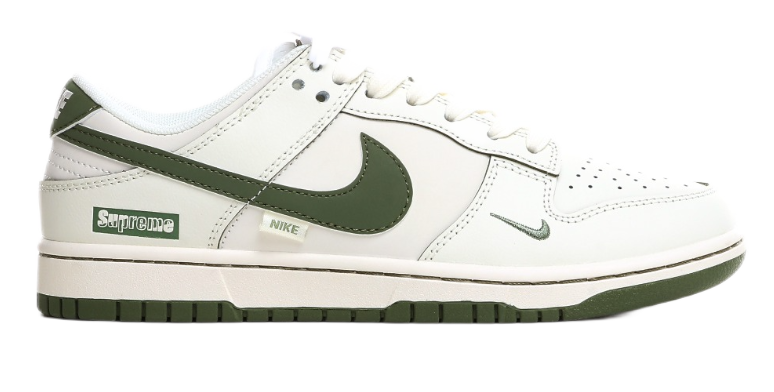 Gucci x Nike Air Jordan 1 Low 'Green' Sneakers - 5