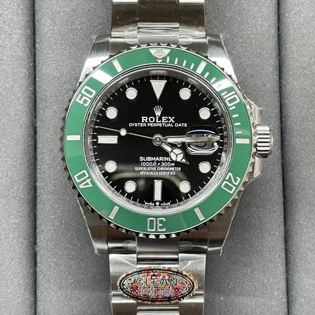 Rolex Rolex Submariner Green Bezel Watch Green