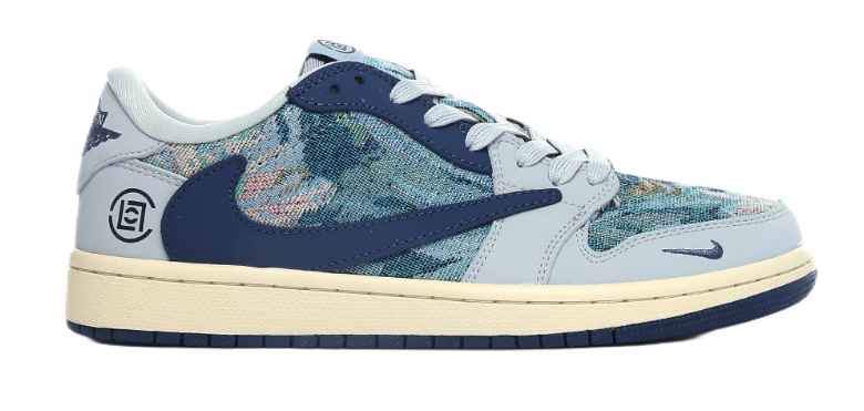 Gucci x Nike Air Jordan 1 Low 'Green' Sneakers - 13