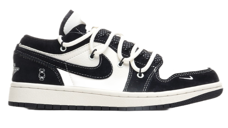 Gucci x Nike Air Jordan 1 Low 'Green' Sneakers - 27