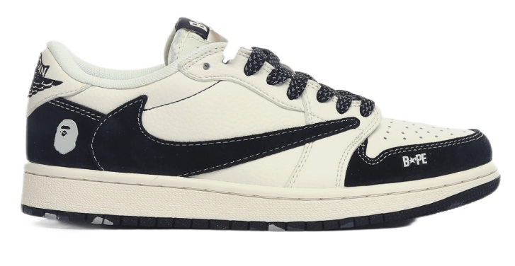 Gucci x Nike Air Jordan 1 Low 'Green' Sneakers - 7