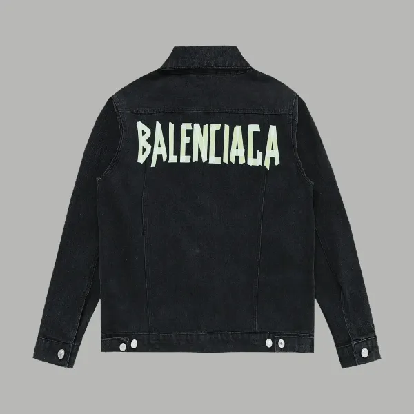 Balenciaga Hooded Windbreaker Jacket in Yellow - 38