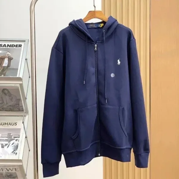 Polo Ralph Lauren Classic Navy Full-Zip Hoodie - 1