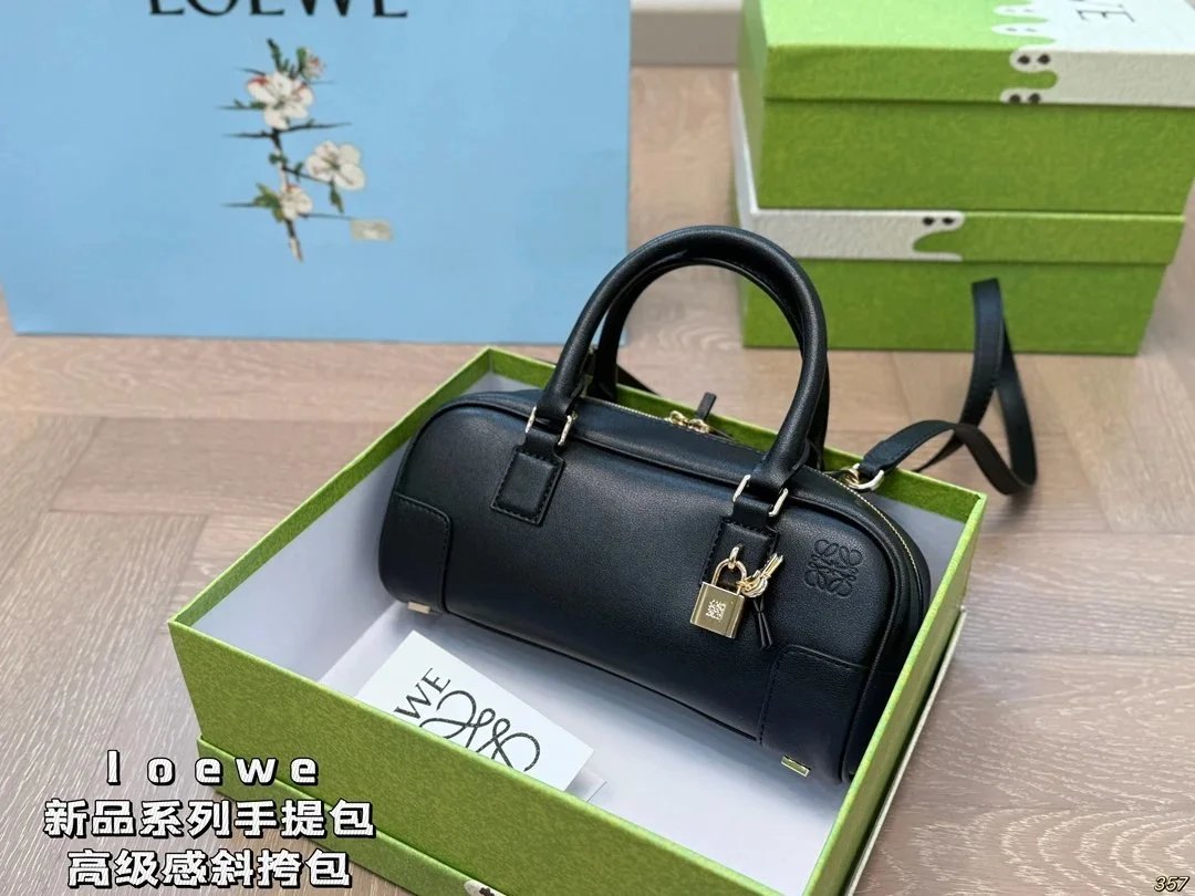 Loewe Flamenco Drawstring Backpack Olive Green - 16