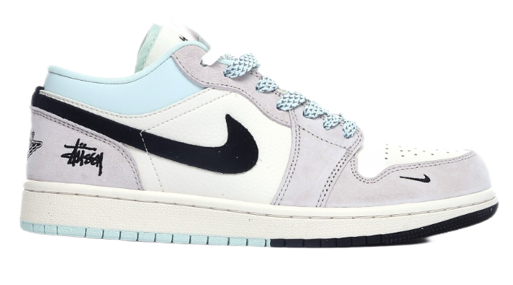 Gucci x Nike Air Jordan 1 Low 'Green' Sneakers - 17