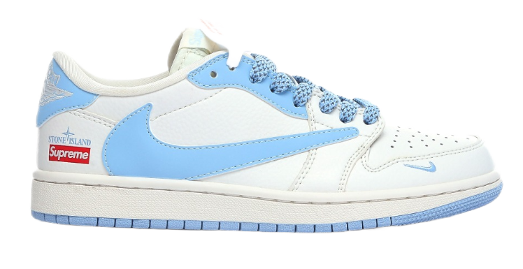 Gucci x Nike Air Jordan 1 Low 'Green' Sneakers - 16