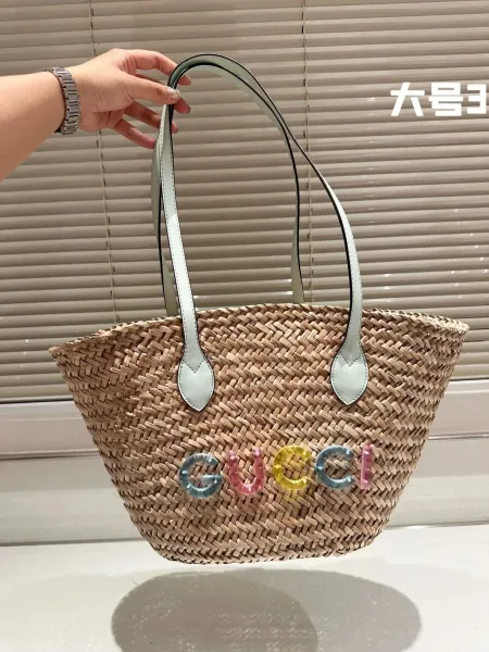 Gucci GG Marmont Striped Canvas Tote Bag Multicolor - 15