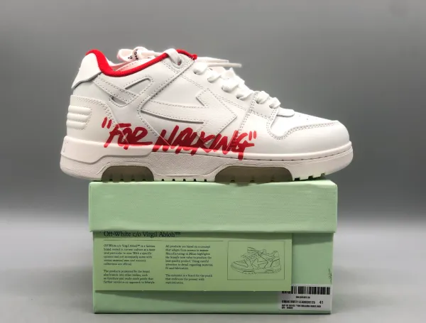 Off-White c/o Virgil Abloh For Walking White Red Sneakers - 1
