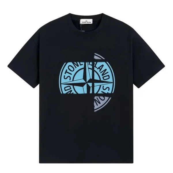 Stone Island Compass Logo T-Shirt Black - 1