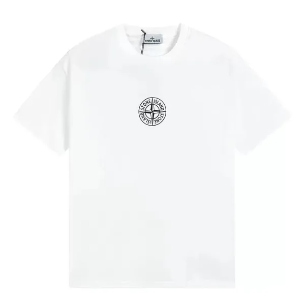 Stone Island Compass Logo T-Shirt White - 1
