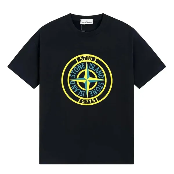 Stone Island Compass Logo T-Shirt Black - 1