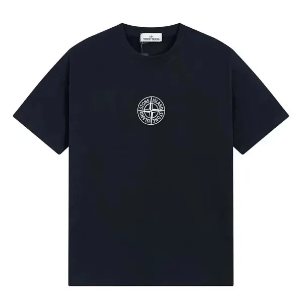 Stone Island Compass Logo T-Shirt Navy - 1